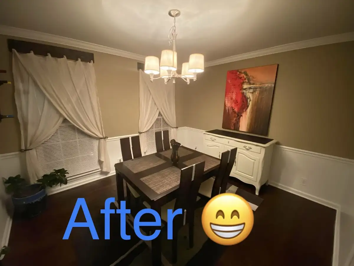 Professional dining room restoration after water damage in Augusta
