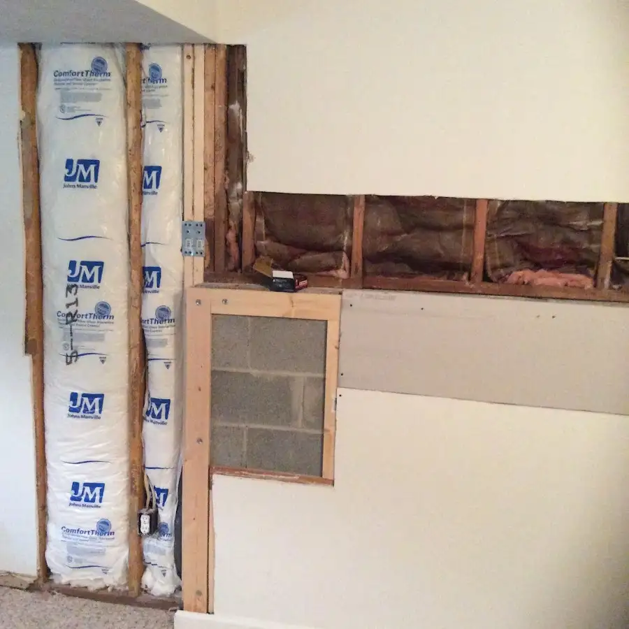 Wall insulation replacement during Structural Drying in Augusta